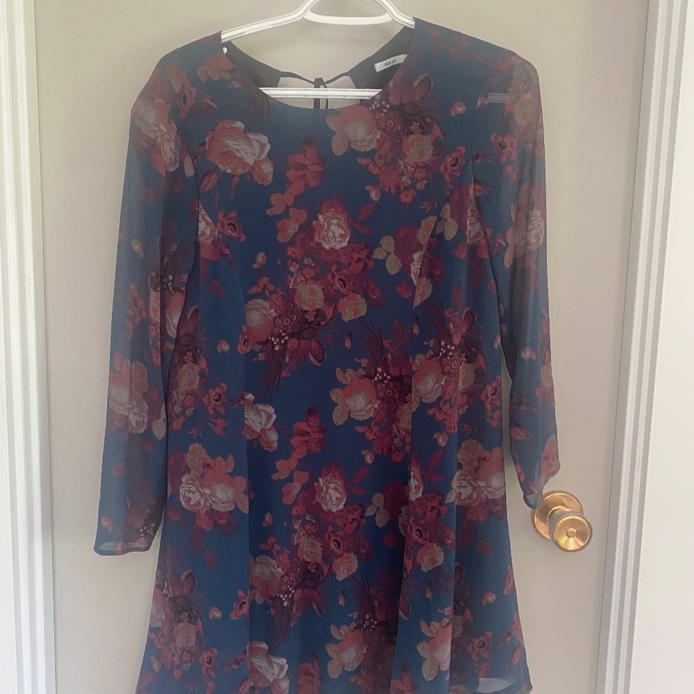 Long sleeved babydoll dress